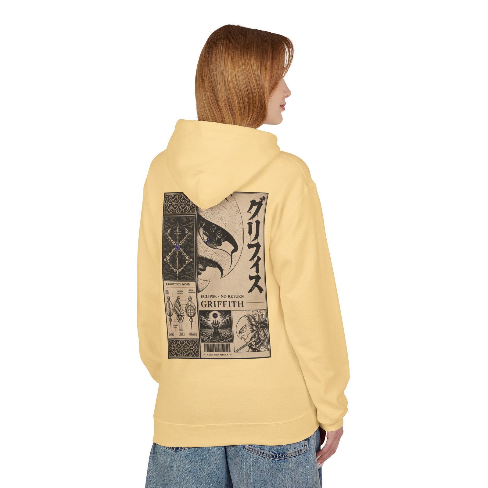 Hoodie – Berserk – Griffith Falcon Knight - Image 17