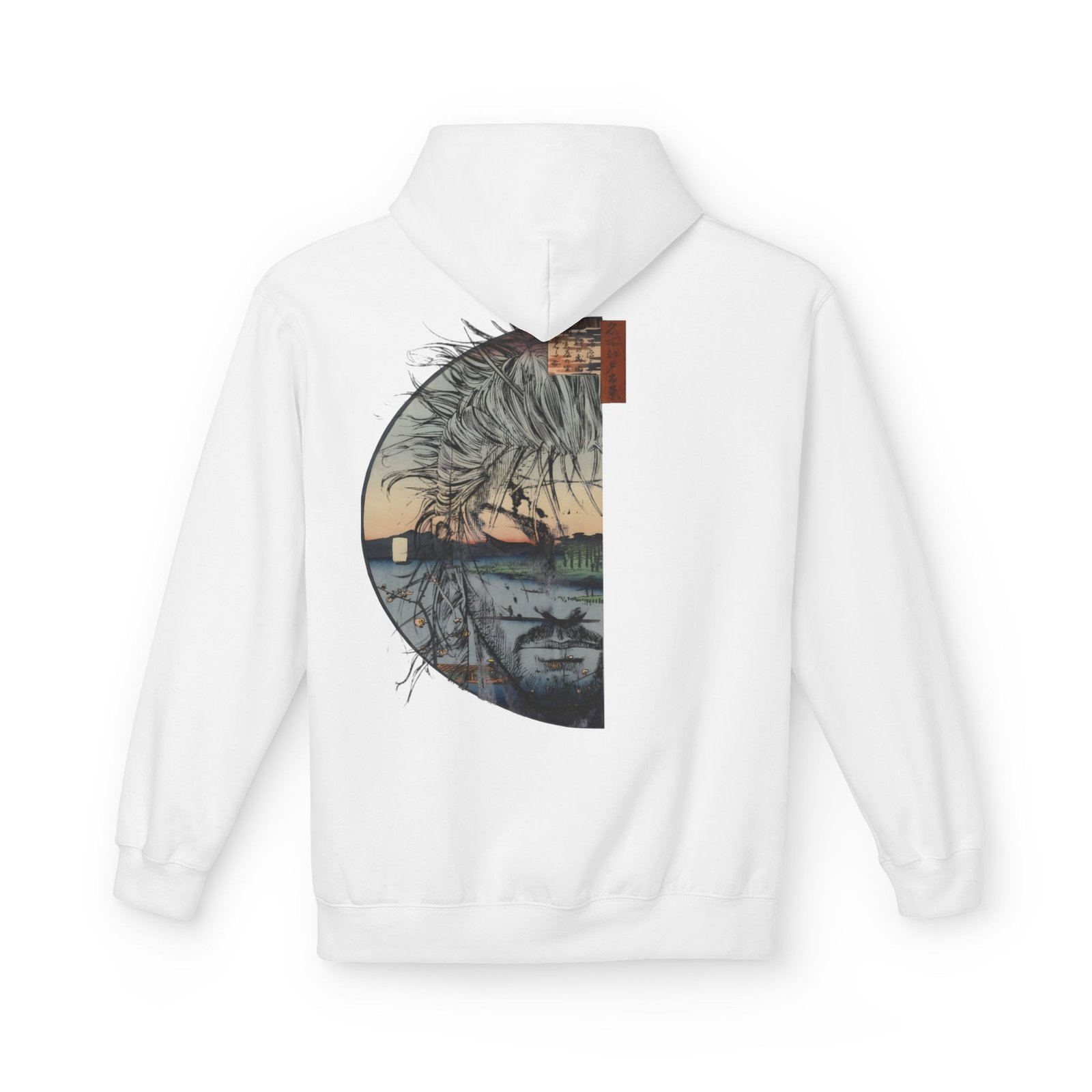 Hoodie – Vagabond – Ukiyo-e Reflection - Image 2