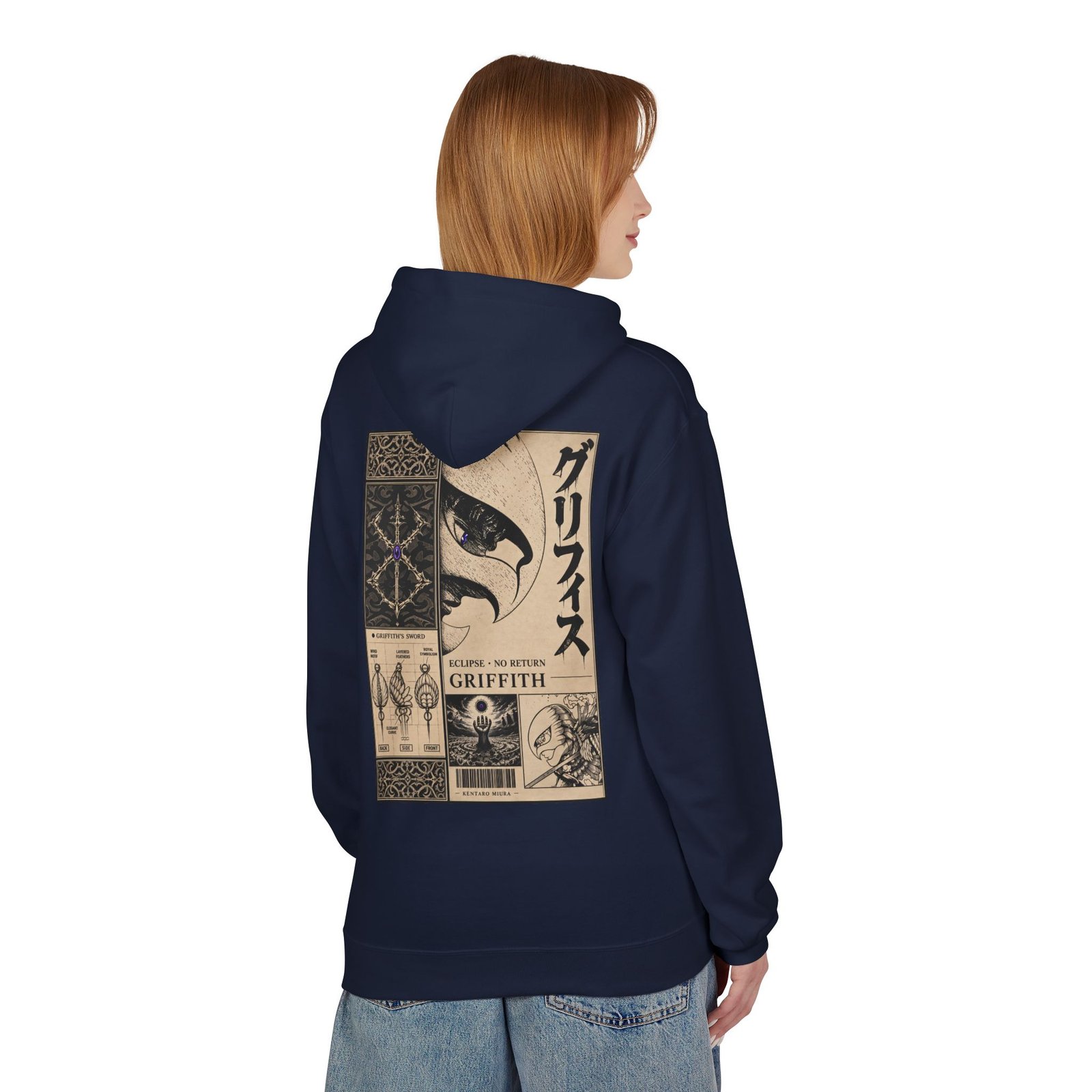 Hoodie – Berserk – Griffith Falcon Knight - Image 25