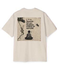 Oversized Tee [Back Print] – Samurai Champloo – Mugen Nujabes - Image 9