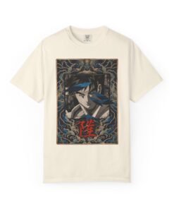 Alternative view of Regular Tee [Front Print] – Street Fighter – Ryu Azure Spirit