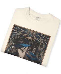 Regular Tee [Front Print] – Street Fighter – Ryu Azure Spirit - Image 4