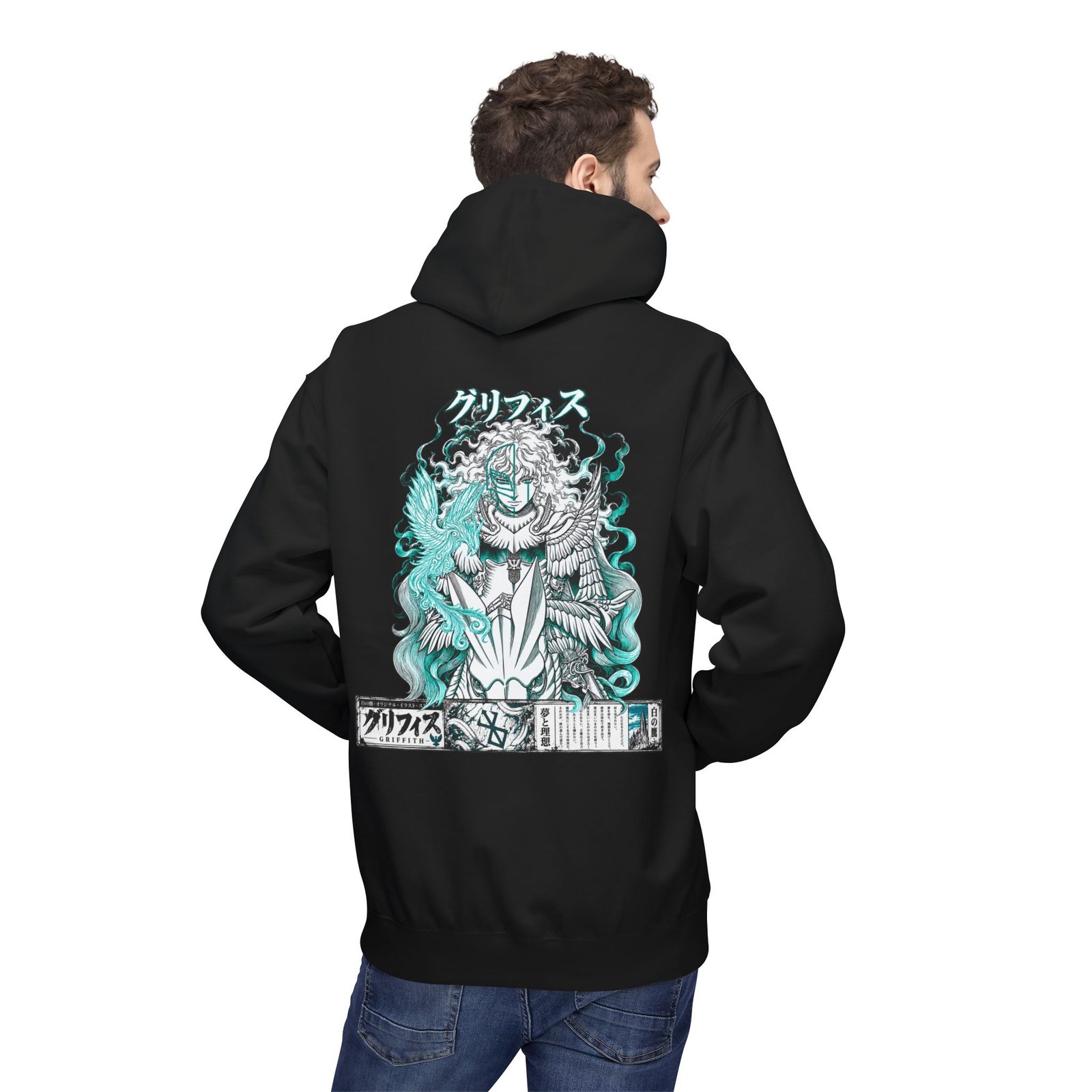 Hoodie – Berserk – Griffith White Hawk - Image 13
