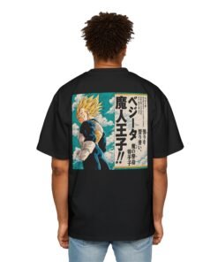 Oversized Tee [Back Print] – DBZ – Vegeta Super Saiyan