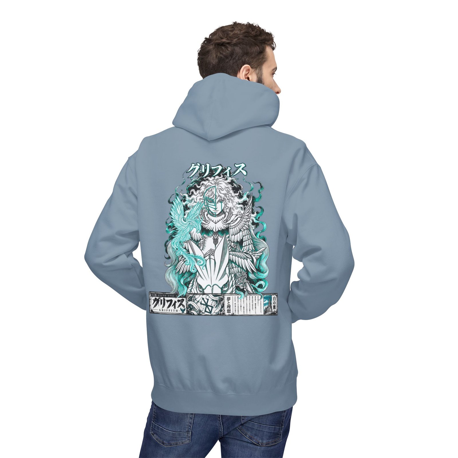 Hoodie – Berserk – Griffith White Hawk - Image 4