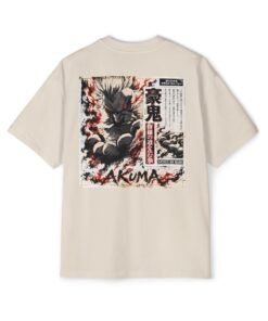 Oversized Tee [Back Print] – Street Fighter – Akuma Satsui no Hado - Image 9