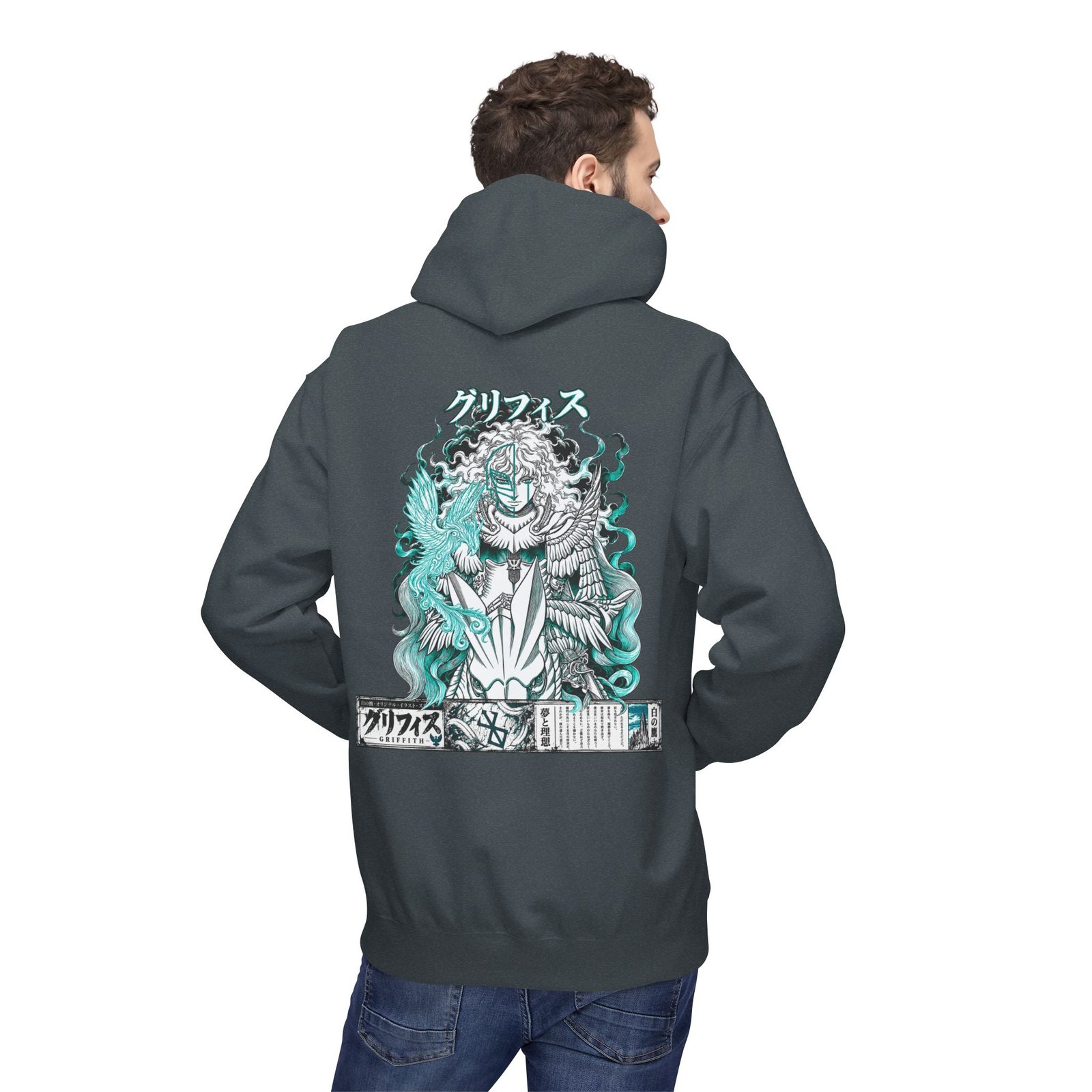 Hoodie – Berserk – Griffith White Hawk - Image 22