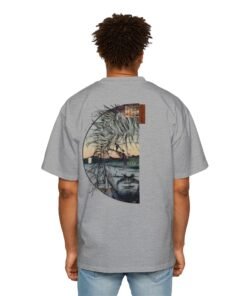 Oversized Tee [Back Print] – Vagabond – Ukiyo-e Reflection - Image 13