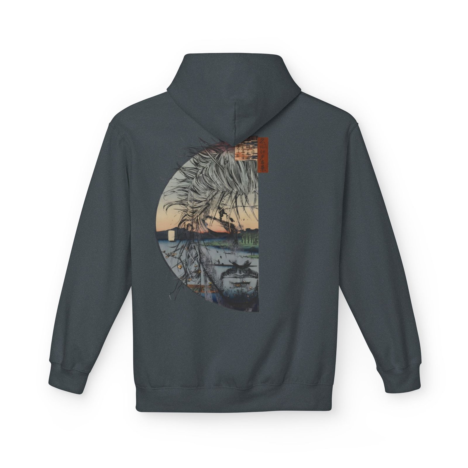 Hoodie – Vagabond – Ukiyo-e Reflection - Image 17