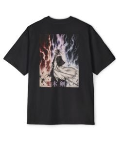 Alternative view of Oversized Tee [Back Print] – Bleach – Kenpachi