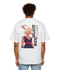 Oversized Tee [Back Print] – Dragon Ball Z – Gohan SSJ2 - Image 9