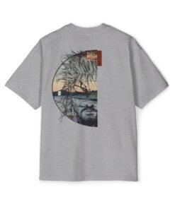 Oversized Tee [Back Print] – Vagabond – Ukiyo-e Reflection - Image 12