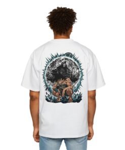 Oversized Tee [Back Print] – Dragon Ball Z – Bardock Oozaru - Image 6