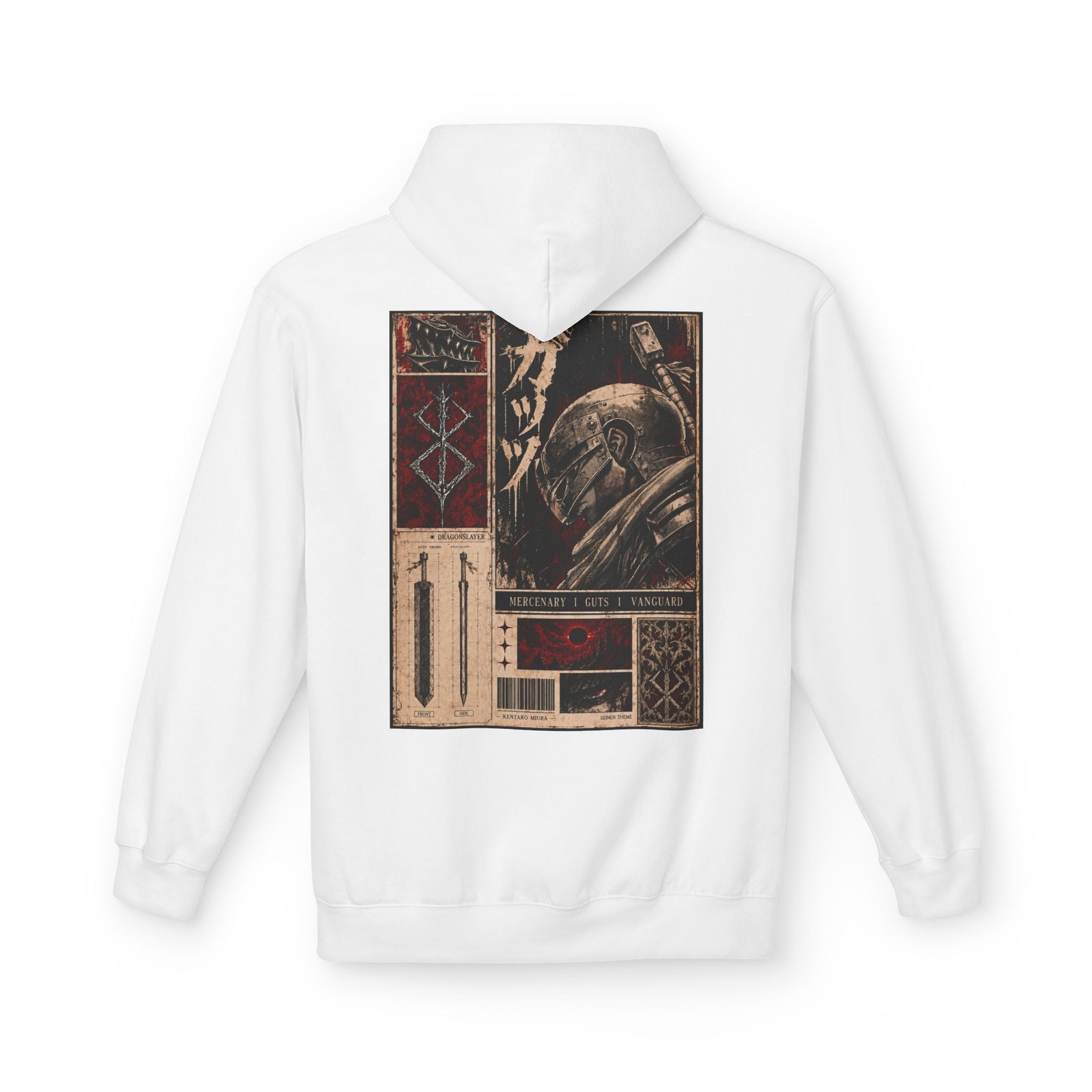 Hoodie – Berserk – Guts Mercenary - Image 4