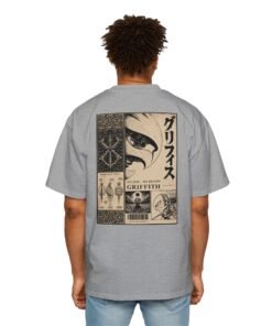 Oversized Tee [Back Print] – Berserk – Griffith Falcon Knight - Image 14