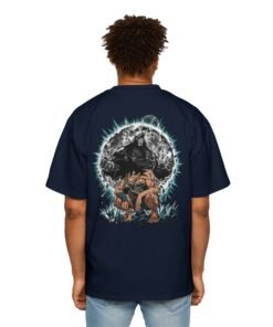 Oversized Tee [Back Print] – Dragon Ball Z – Bardock Oozaru - Image 17