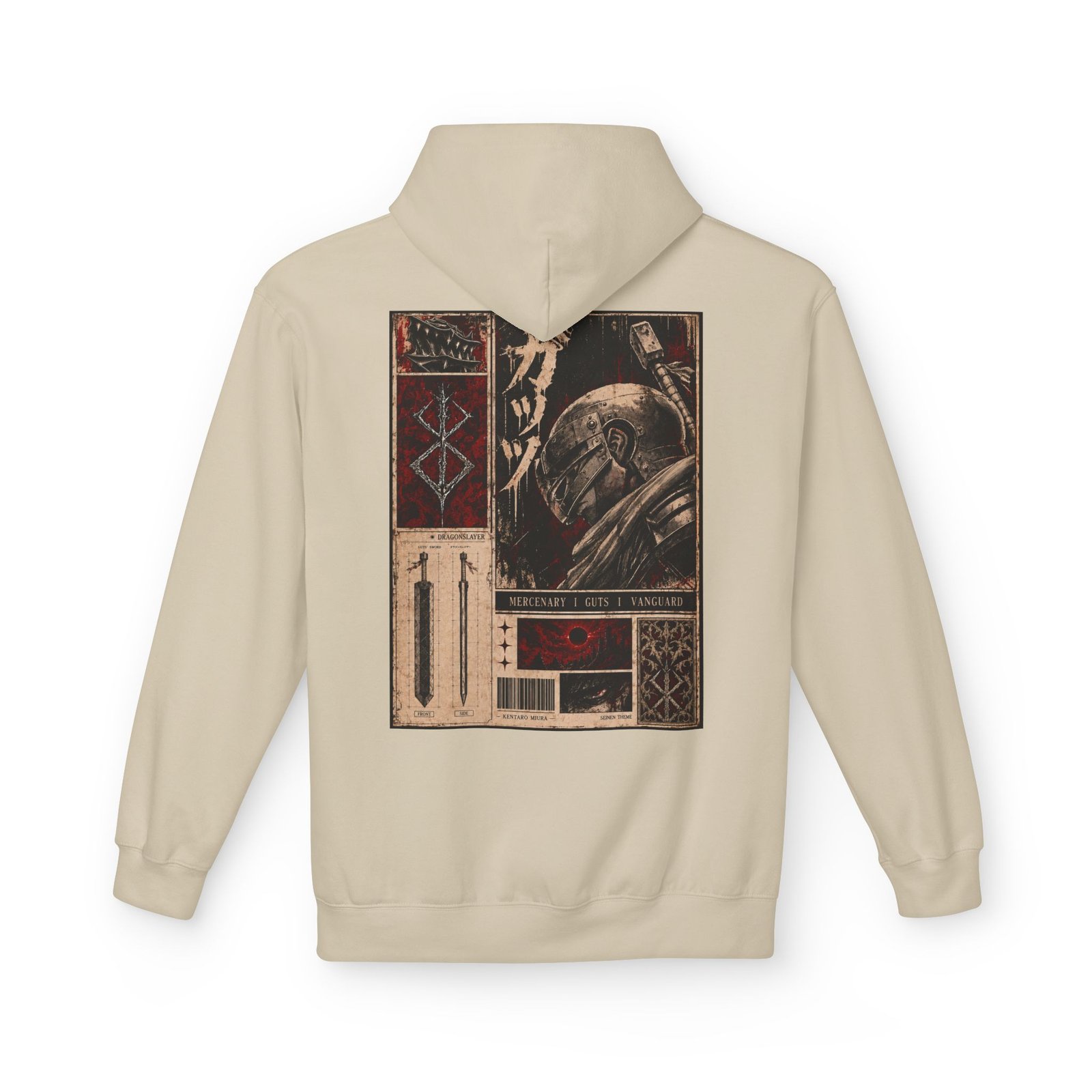 Hoodie – Berserk – Guts Mercenary - Image 2