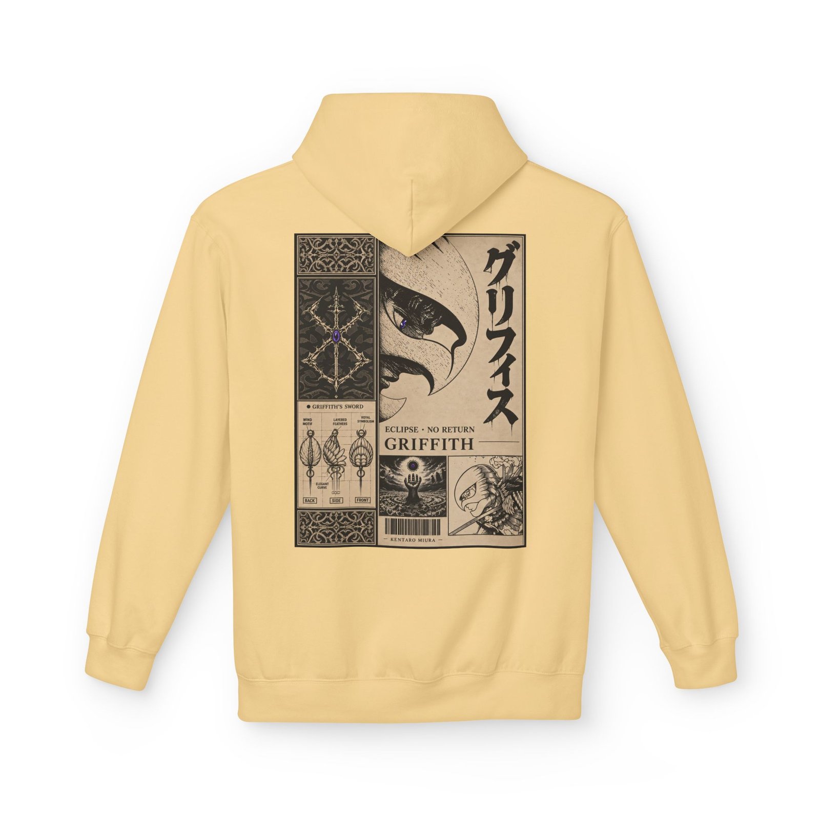 Hoodie – Berserk – Griffith Falcon Knight - Image 16
