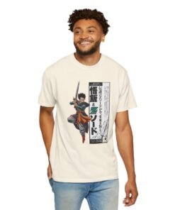 Regular Tee [Front Print] – DBZ – Mystic Gohan Z Sword - Image 8