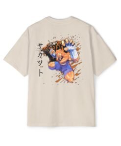 Alternative view of Oversized Tee [Back Print] - Street Fighter - Sagat