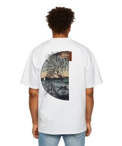 Oversized Tee [Back Print] – Vagabond – Ukiyo-e Reflection - Image 5