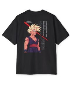 Oversized Tee [Back Print] – Dragon Ball Z – Gohan SSJ2 - Image 2