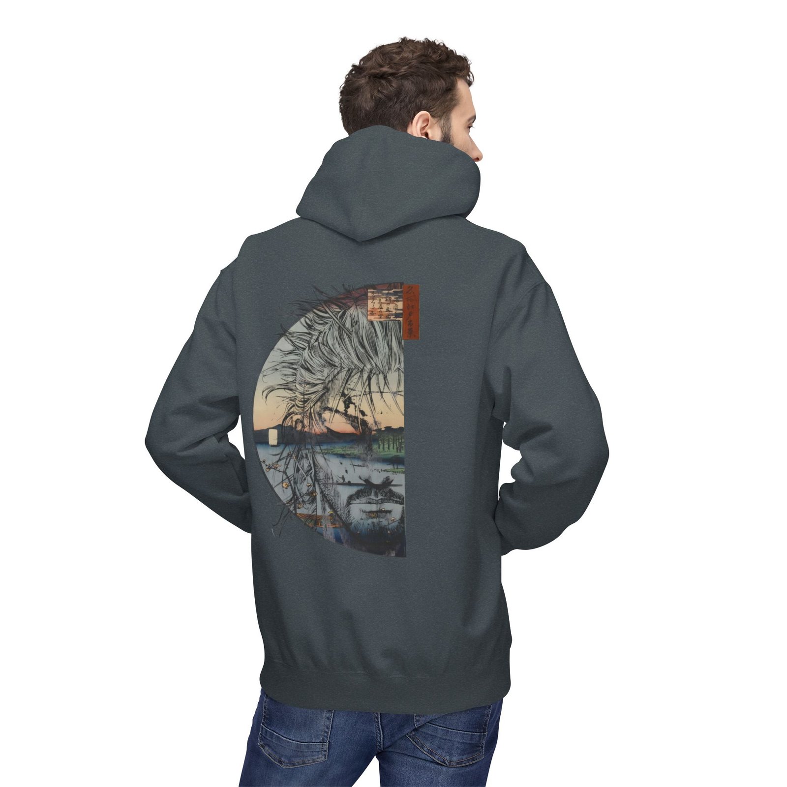 Hoodie – Vagabond – Ukiyo-e Reflection - Image 19