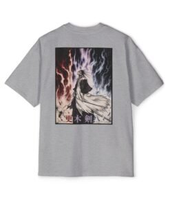 Oversized Tee [Back Print] – Bleach – Kenpachi - Image 10