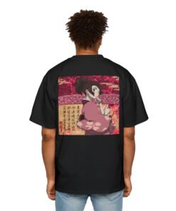 Oversized Tee [Back Print] – Samurai Champloo – Fuu Sunflower - Image 9