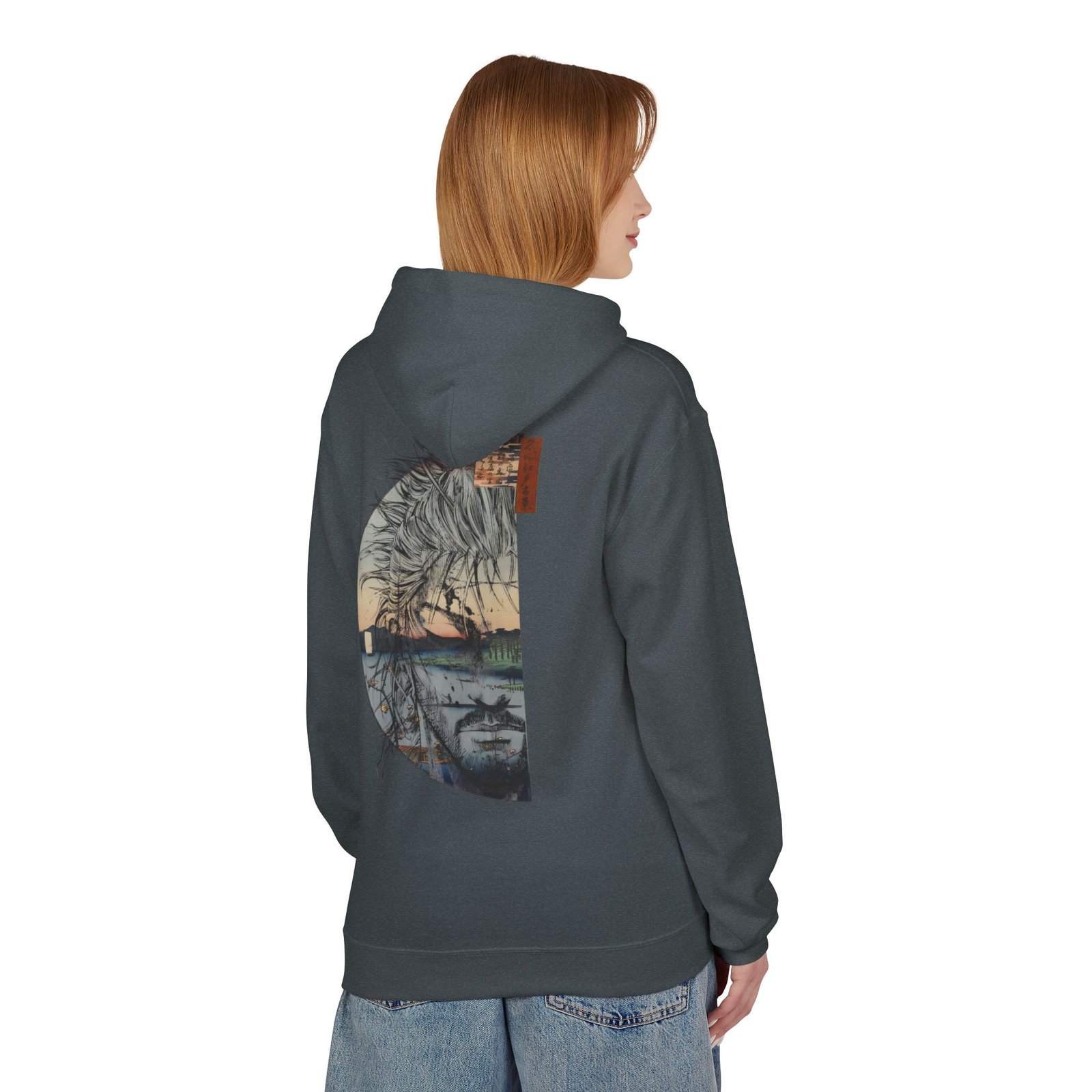 Hoodie – Vagabond – Ukiyo-e Reflection - Image 18
