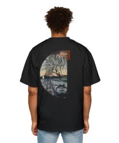 Oversized Tee [Back Print] – Vagabond – Ukiyo-e Reflection - Image 9