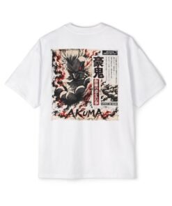 Oversized Tee [Back Print] – Street Fighter – Akuma Satsui no Hado - Image 4