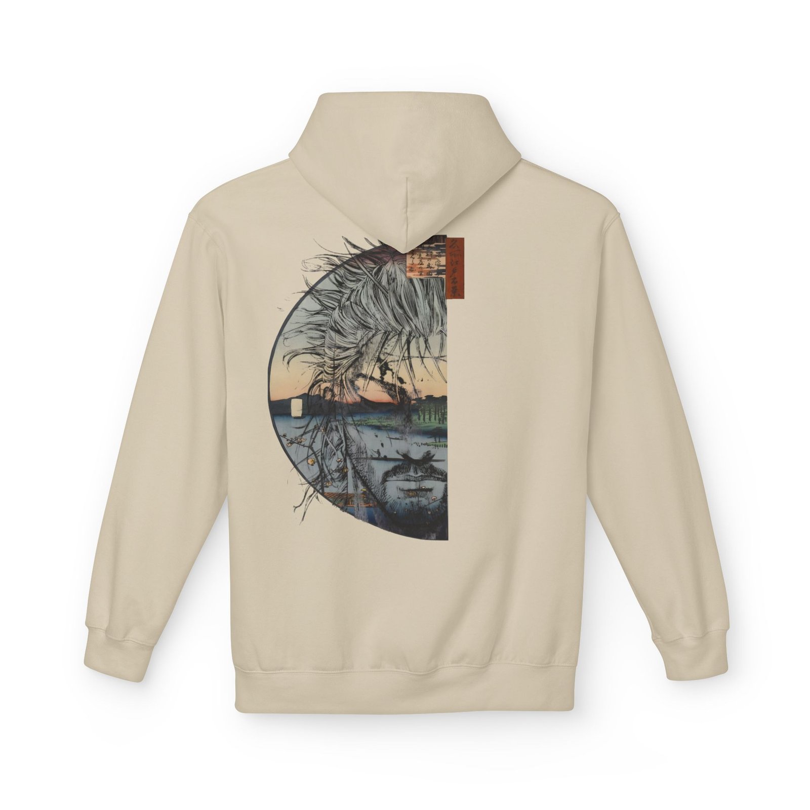 Hoodie – Vagabond – Ukiyo-e Reflection - Image 11