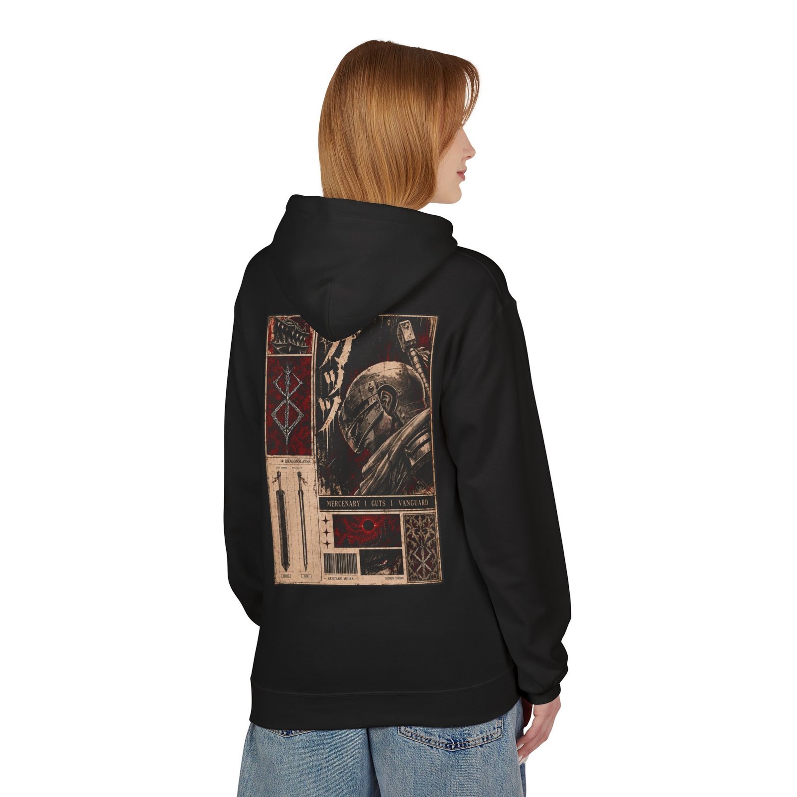 Hoodie – Berserk – Guts Mercenary - Image 11
