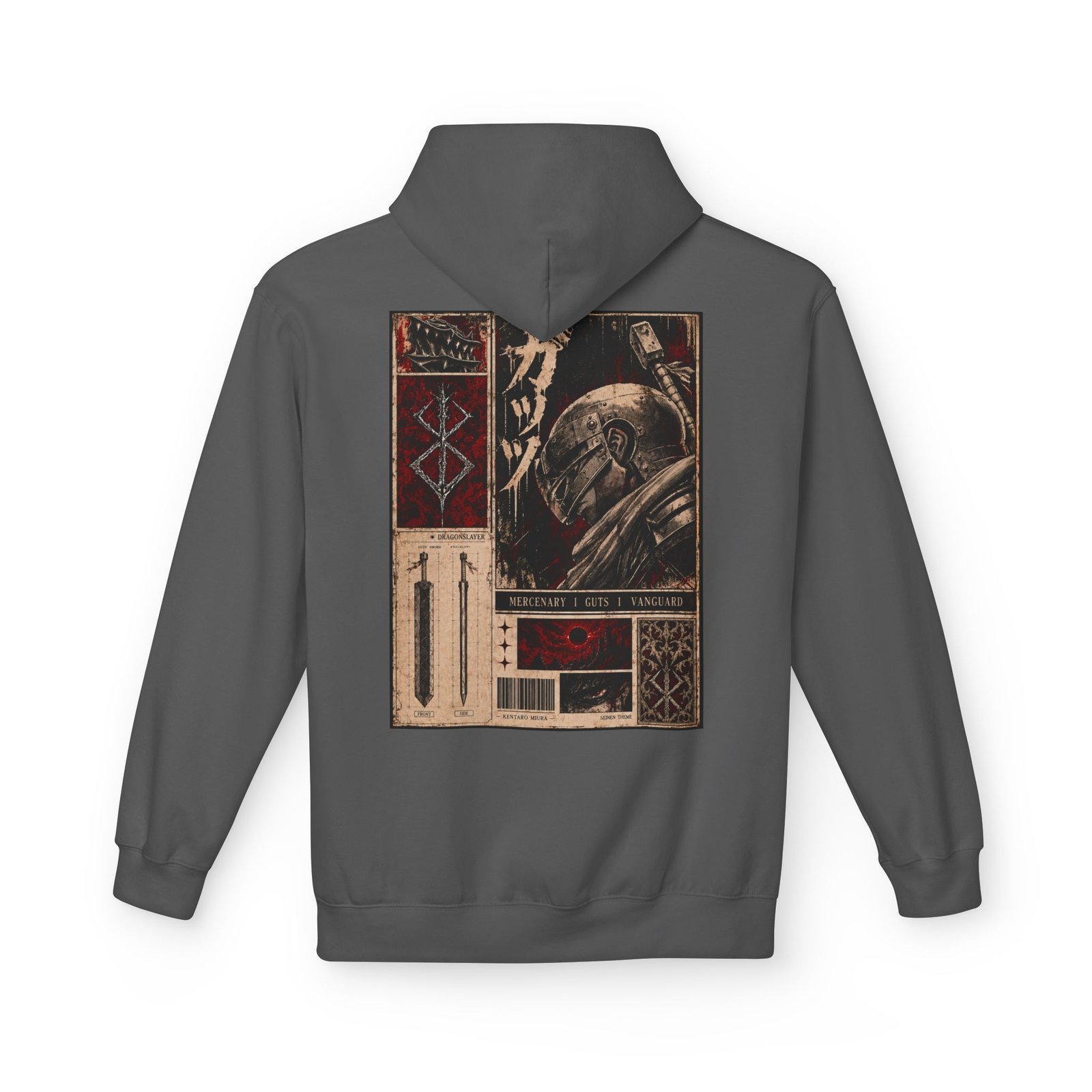 Hoodie – Berserk – Guts Mercenary - Image 12