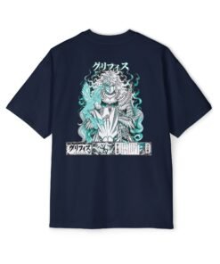 Oversized Tee [Back Print] – Berserk – Griffith White Hawk - Image 12