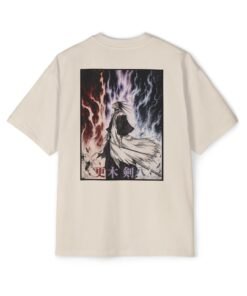 Oversized Tee [Back Print] – Bleach – Kenpachi - Image 8