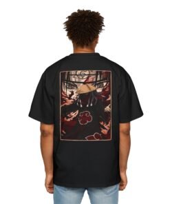 Oversized Tee [Back Print] – Naruto – Itachi Akatsuki - Image 10