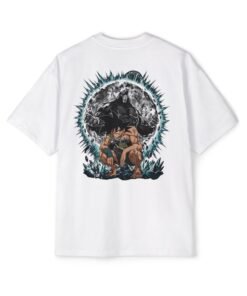 Oversized Tee [Back Print] – Dragon Ball Z – Bardock Oozaru - Image 4