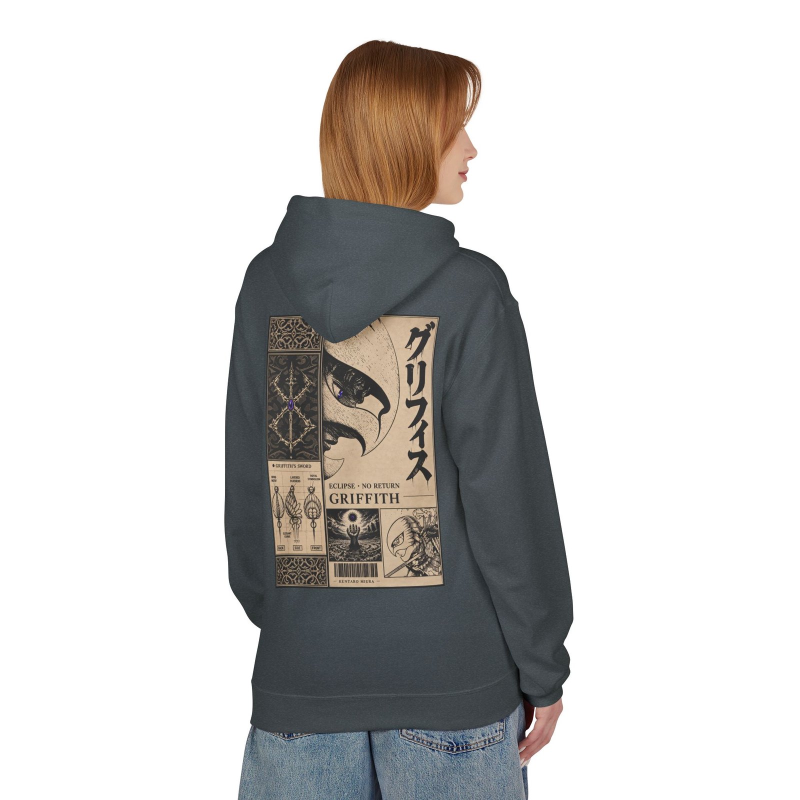 Hoodie – Berserk – Griffith Falcon Knight - Image 21
