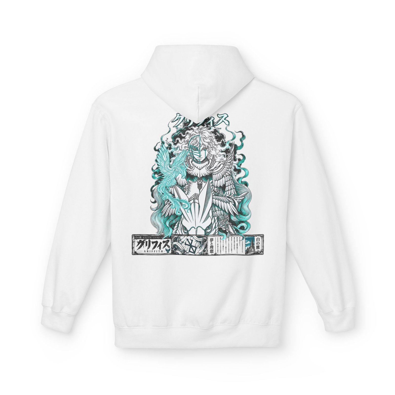 Hoodie – Berserk – Griffith White Hawk - Image 5