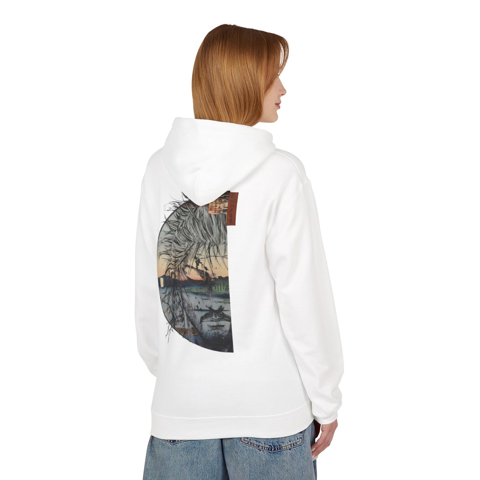 Hoodie – Vagabond – Ukiyo-e Reflection - Image 4