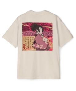 Alternative view of Oversized Tee [Back Print] – Samurai Champloo – Fuu Sunflower