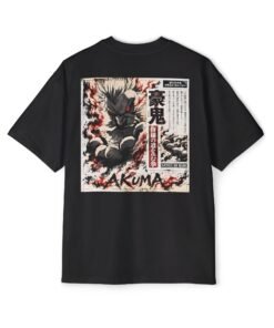 Alternative view of Oversized Tee [Back Print] – Street Fighter – Akuma Satsui no Hado
