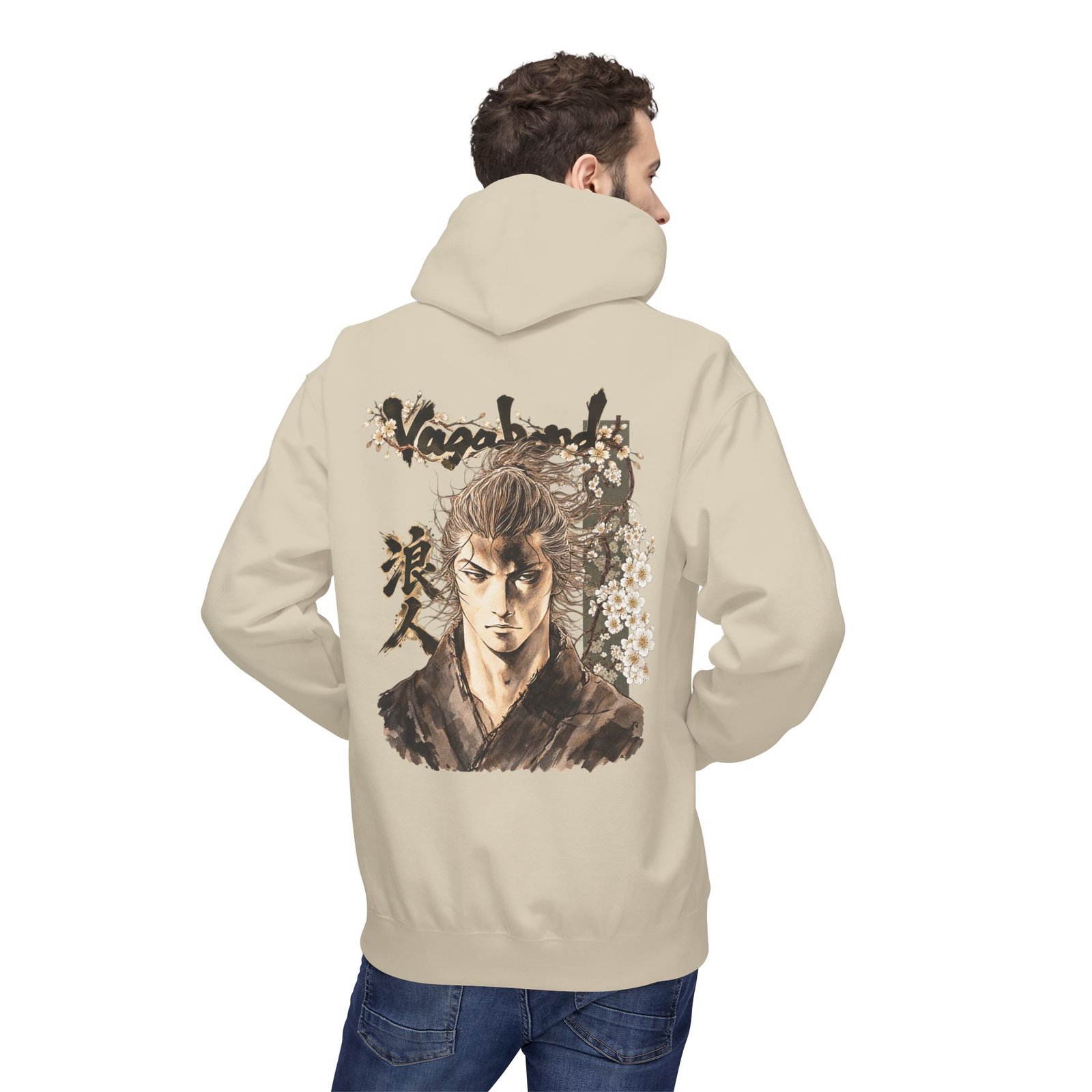 Hoodie – Vagabond – Sakura Portrait - Image 13