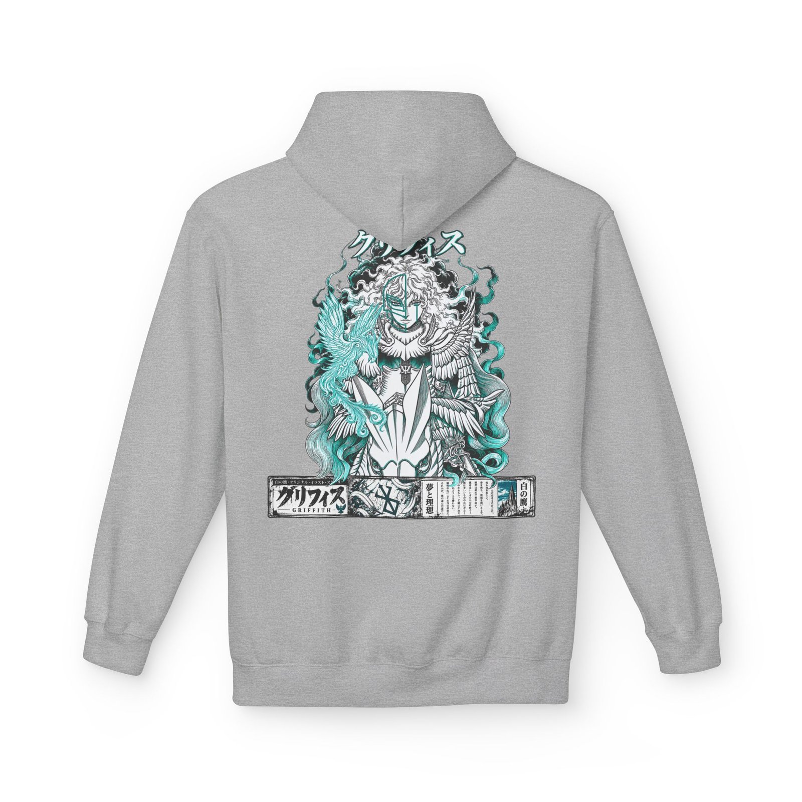 Hoodie – Berserk – Griffith White Hawk - Image 17
