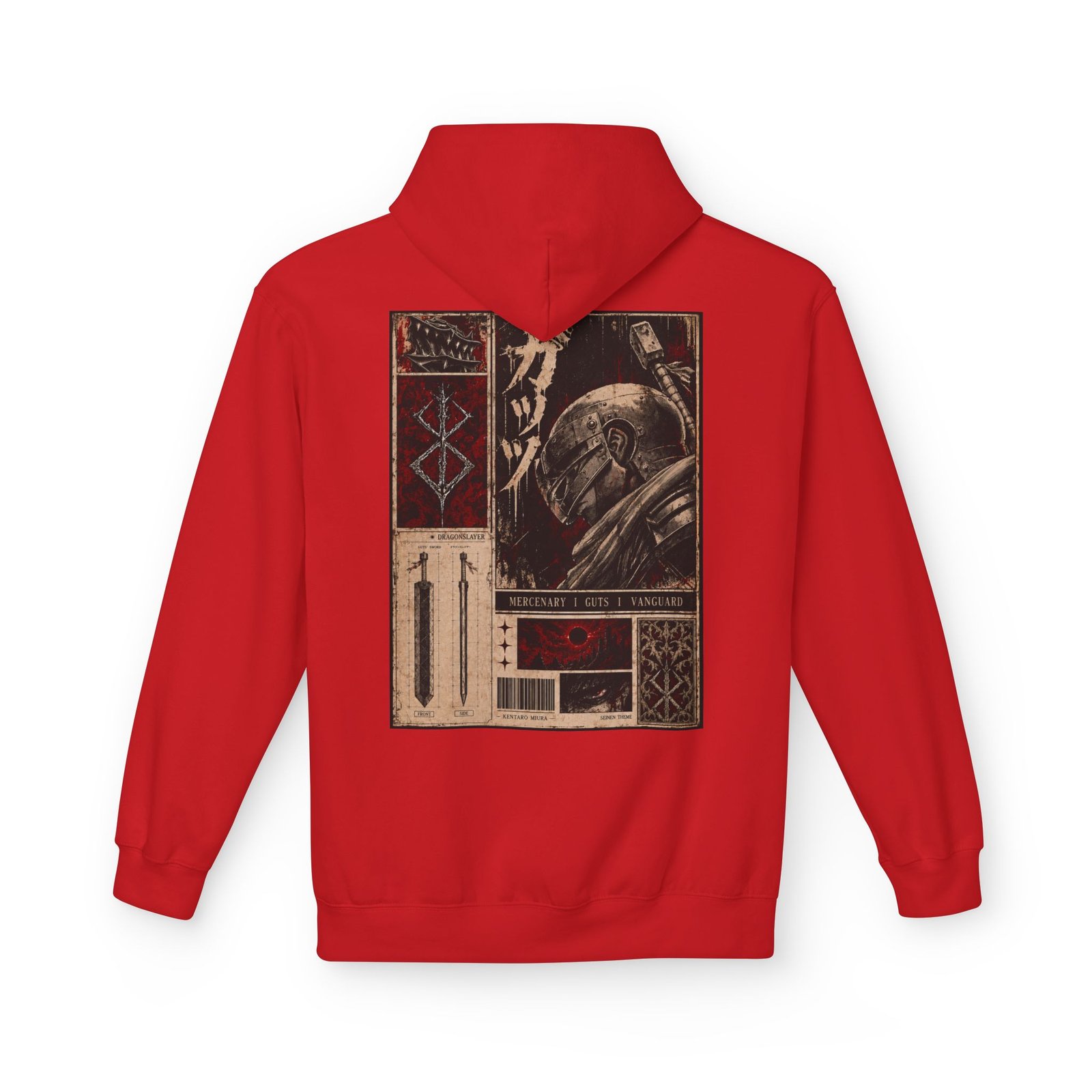 Hoodie – Berserk – Guts Mercenary - Image 14