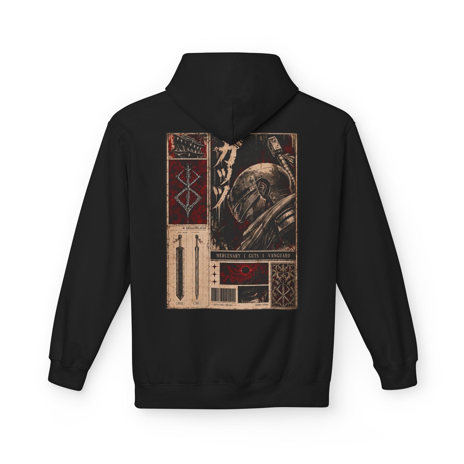 Hoodie – Berserk – Guts Mercenary - Image 10