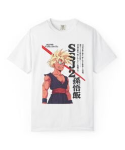 Regular Tee [Front Print] – Dragon Ball Z – Gohan SSJ2 - Image 7