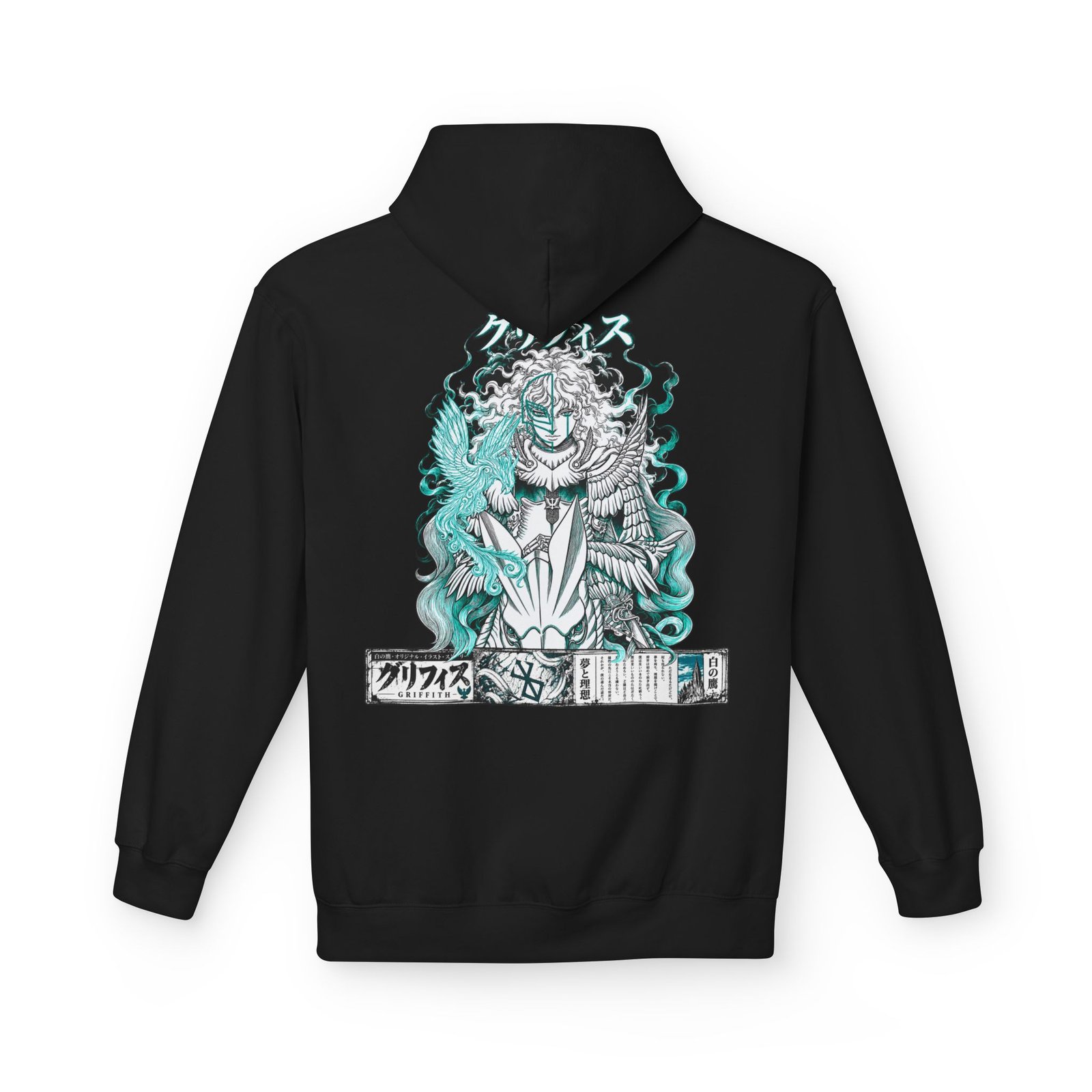 Hoodie – Berserk – Griffith White Hawk - Image 11